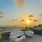 Rustomjee Elements Juhu Terrace Area with Lounge Sofas