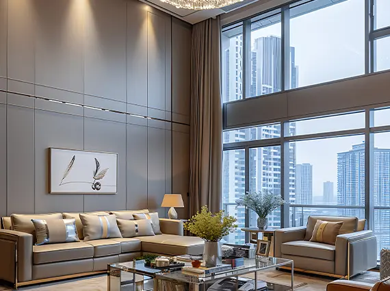 5 BHK Duplex Indiabulls Sky Worli Living Room