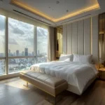 5 BHK Indiabulls Sky Worli Large Spacious Master Bedroom King Size Bed