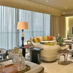 5 BHK Rustomjee Crown Prabhadevi Living Room with Sofas