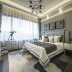 Lodha The Park Worli 3 BHK Modern Master Bedroom