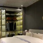 5 BHK Rustomjee Crown Prabhadevi Bedroom with See Through Lit Closet