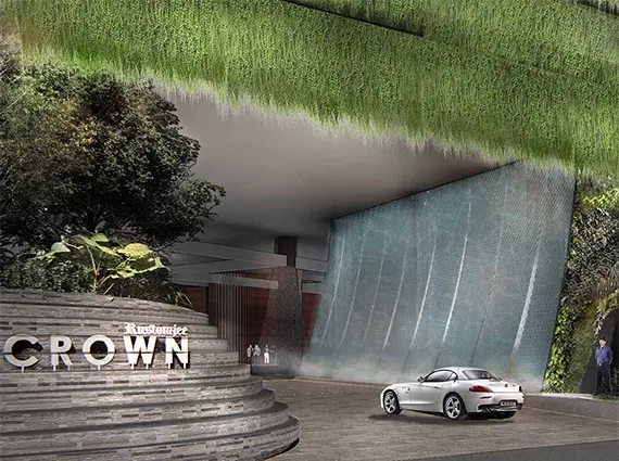 Rustomjee Crown Prabhadevi Entrance Driveway