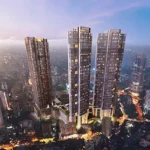 Rustomjee Crown Prabhadevi Three Towers Aerial View