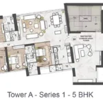 Rustomjee Crown Tower A Series One 5 BHK Floorplan