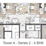 Rustomjee Crown Tower A Series Two 4 BHK Floorplan