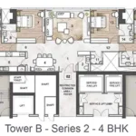 Rustomjee Crown Tower B Series Two 4 BHK Floorplan