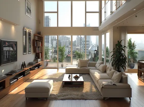 Signature Island BKC Duplex Living room with Couch