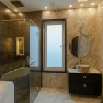 The Address Ghatkopar Bathroom With Bathtub Wash Basin And Window