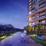 The Address Ghatkopar Garden Walkway With Path Lights