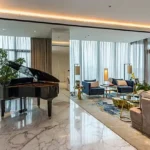Lodha Altamount Altamount Road South Mumbai Living Room framed by Grand Piano