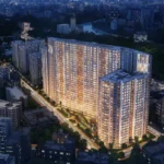 Adani Ten BKC Residential Towers With City Buildings