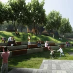 Adani Ten BKC Garden Steps Seating With Trees