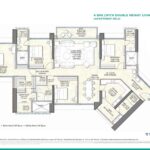 25 South 4 BHK Double Height loorplan