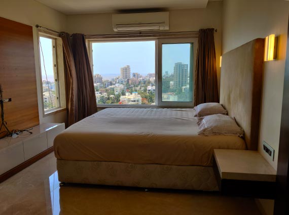 chand terraces mumbai bedroom view
