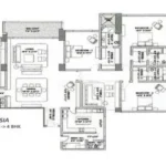 4 BHK Raheja Artesia Worli 4 BHK Layout