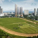 Piramal Mahalaxmi Towers seen Behind Mahalaxmi Racecourse