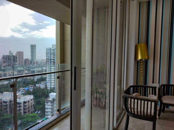 balcony view from the apartment mumbai