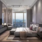 Prestige Jasdan Classic Mahalaxmi 4 BHK Bedroom With Bed Facing Large Windows