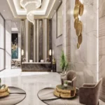 Prestige Jasdan Classic Mahalaxmi Lobby With Seating Area And Chandelier