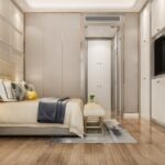 Birla Niyaara Worli 4 BHK Bedroom With Elegant Upholstered Bed