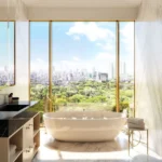 Piramal Aranya Byculla 3 BHK Luxury Bathroom With Bathtub Near Windows