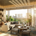 Piramal Aranya Byculla 3 BHK Living Room With Sofa And Centre Table