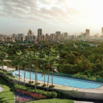 Piramal Aranya Byculla Swimming Pool Beside Landscaped Green Area