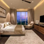 Panchshil Trump Towers Kalyani Nagar 4 BHK Bedroom With City View Seating
