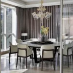 Panchshil Trump Towers Kalyani Nagar 4BHK Dining Area With Glass Partition