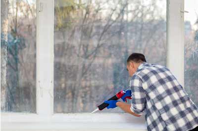 Property Owner Repairing His Home