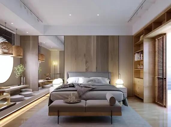 4 BHK Luxury Homes Master Bedroom Adani Linkbay