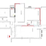 3 BHK Chand Terraces Floorplan