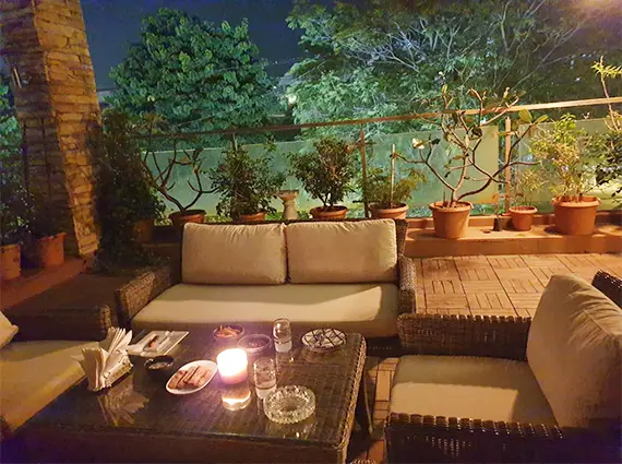 Night shot of Balcony of Large 3 Bed Apartment Mumbai