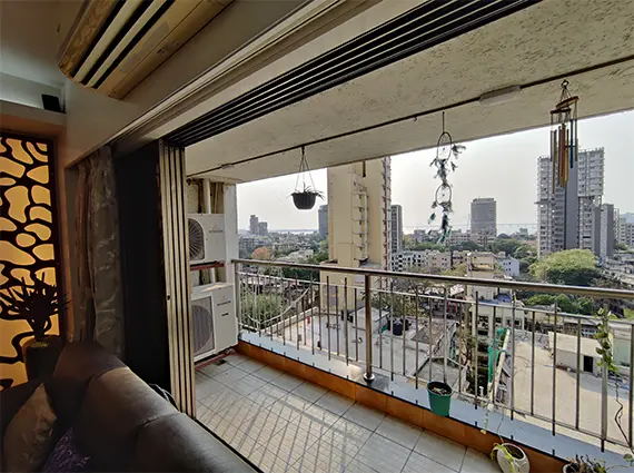 Balcony area of Spacious Apartment in Matoshree Pearl