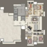 The Gateway Juhu 4 BHK floorplan