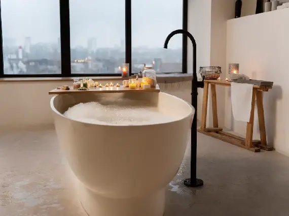 Luxurious Bathroom of 3 Bed Flat Wadala Ajmera Manhattan Wadala