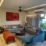 Living Room of Spacious Lokhandwala 4 BHK Apartment