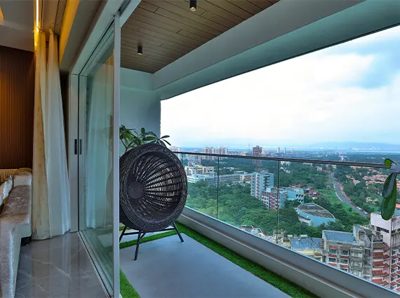Living Room Balcony 5 BHK Tridhaatu Aranya