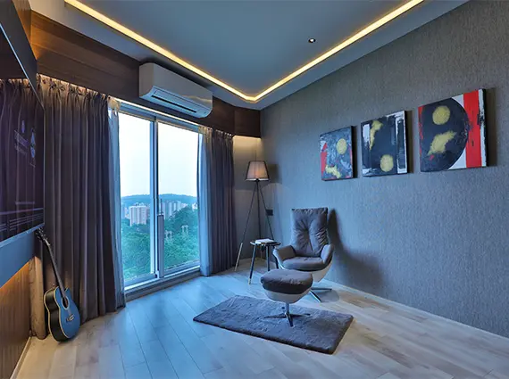 5 Bedroom Apartment Tridhaatu Aranya Chembur Study Entertainment room