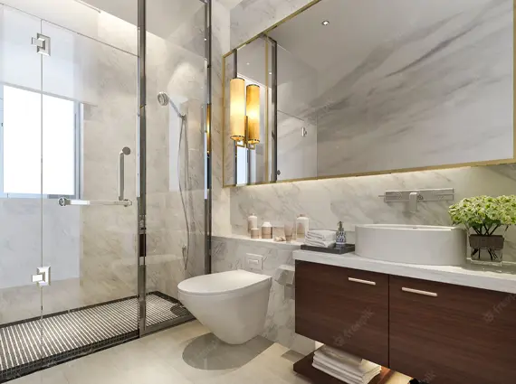 Luxury Apartment Bathroom Vraj Tiara Worli Mumbai