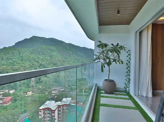 View from Balcony 5 Bedroom High End Apartment Chembur Mumbai
