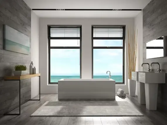 Seafront Bathroom 4 Bed Luxury Apartment Kalpataru Oceana Prabhadevi Mumbai