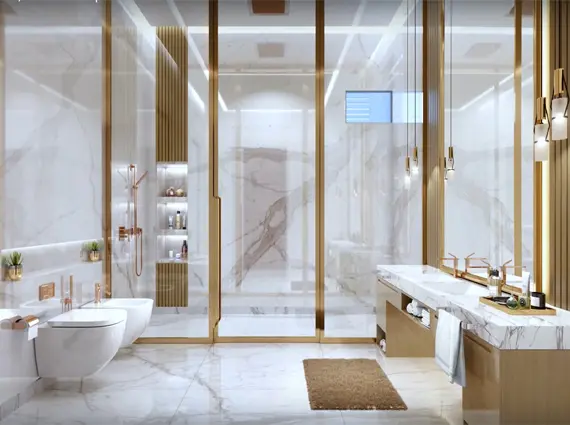Ultra Luxe Bathroom Duplex Apartments Worli Seaface Mumbai