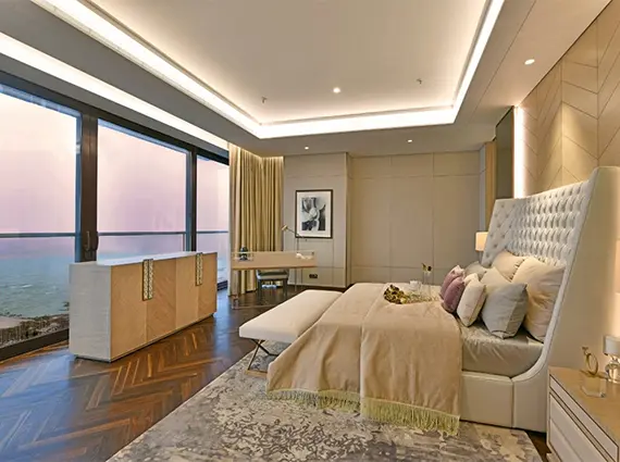 Runwal the Residence Bedroom Stunning Sea View Apartment