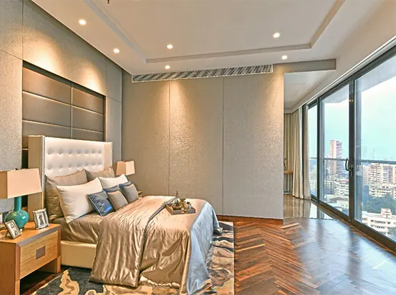 Guest Bedroom at Runwal The Residence with City View
