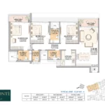 3 BHK Apartment for Sale in Beaumonte Sion Floorplan