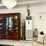 Living Area with China Cabinets of 4 BHK Villa Mumbai