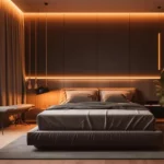 Luxury Bedroom at Night Sugee Sea Crest Worli Annie Besant Road