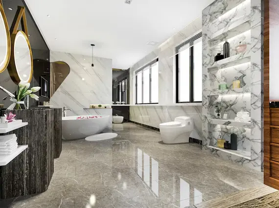 Ultra Luxury Bathroom the Odyssey Shapoorji Marine Drive
